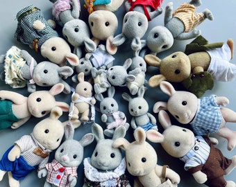 Sylvanian Families Rabbits, CHOOSE YOUR OWN! Vintage Sylvanian, Cottontail Rabbits, Milk Rabbits, Babblebrook, Brighteyes, Baby Sylvanian