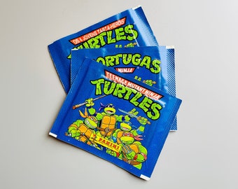 Vintage Teenage Mutant Ninja Turtles Stickers Panini Stickers, 90s TMNT Merch, 90s Trading Cards 1995 Sticker Album