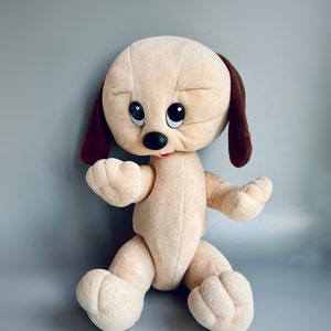 Whopper Pound Puppies Stuffed Plush, Jointed Plush Pound Puppies Whopper, Vintage 80s Tonka