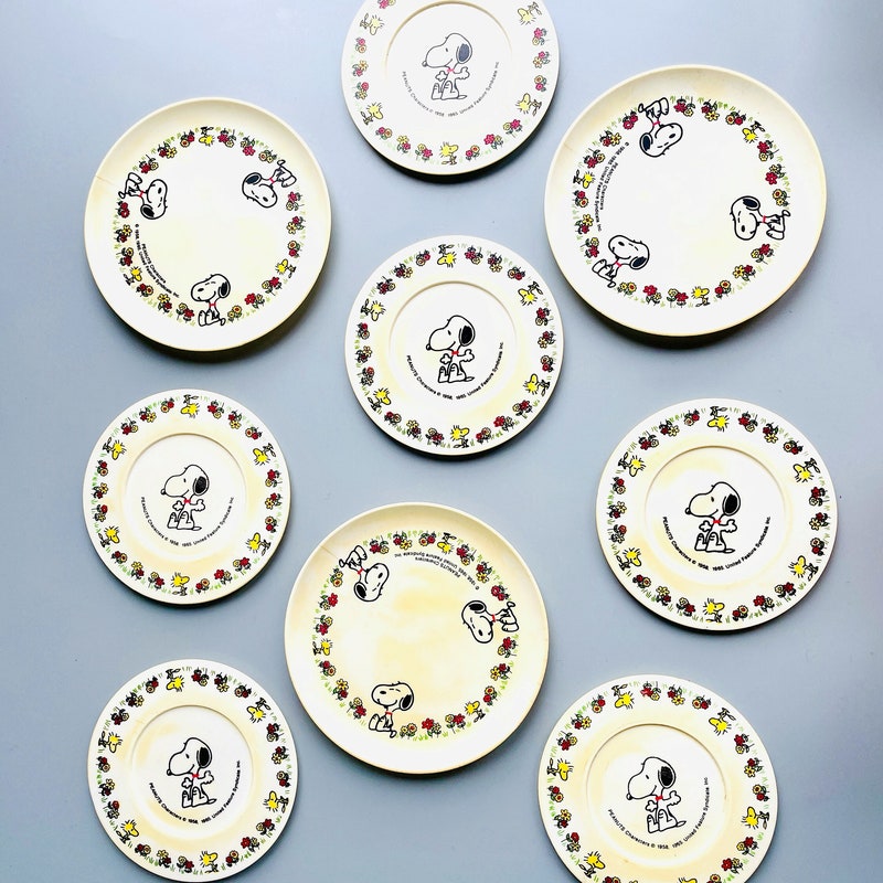 Peanuts Snoopy Dishes - Etsy