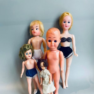 Muñecas vintage, muñecas antiguas de los años 60, muñecas de plástico parpadeantes, juguetes de Hong Kong, ¡ELIGE TU MUÑECA!