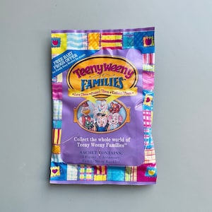 Teeny Weeny Families Blind Bag Vintage Sealed Blind Bag Miniature Toys, 90’s Old Toys, Tiny Families Sealed Mystery Bags Nostalgic 90s Gift