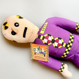Vintage Crash Test Dummies Plush Spin, The Incredible Crash Test Dummies Tagged TYCO Vintage Boys Toys 90&#39;s Plush Car Crash Dummy Rag Doll