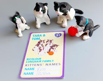 Kitty in My Pocket Tara & Tom Cat Family No 51 Bicolour Long Hair