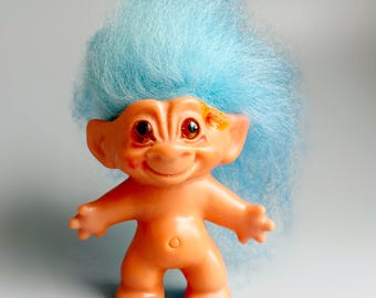 Battle Troll Punk Troll, 90's Angry Troll Toy, Vintage Battle