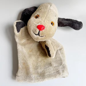 Sooty Sweep Handpuppe, Sweep Dog Plüsch-Handpuppe, Patsy Marketing Ltd Vintage Sooty & Sweep