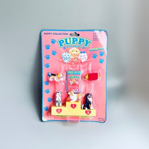 Figuras de cachorro en mi bolsillo, colección de juguetes vintage - Main Image