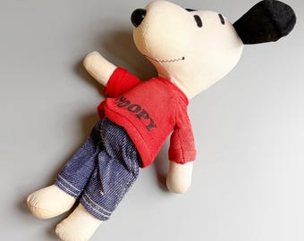Vintage Snoopy Rag Doll: 1950s-60s Peanuts Collectible - Etsy UK