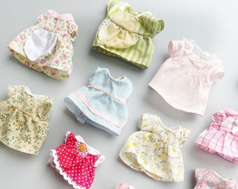 Ropa y accesorios de Sylvanian Families, ELIGE EL TUYO, Vestidos vintage de Sylvanian Family, Faldas, mini conjuntos de Sylvanian