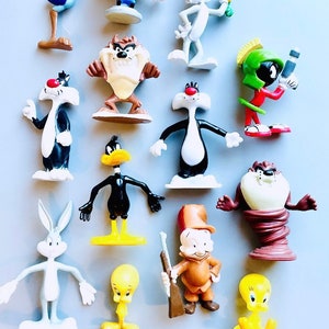 Arby's 1988 - Looney Tunes Figurines with Straight Legs - Complete