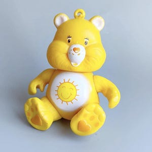 Funshine Bear Care Bear, 2002 Care Bear Action Figure, Funshine Care Bear Yellow Sun