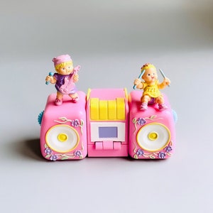 Mimi And The Goo Goos Pop Band Boom Box, Mimi & The Goo Goos Band Boom Box, 90&#39;s Bluebird Mini Toy Sets 2 In 1 Mimi Goo Goo