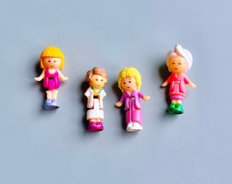 Figuras de casa de juegos extraíbles de Polly Pocket de 1991, ELIGE LA TUYA, Set de juego de neceser de Polly Pocket de los 90, Polly Pixie Bella Midge