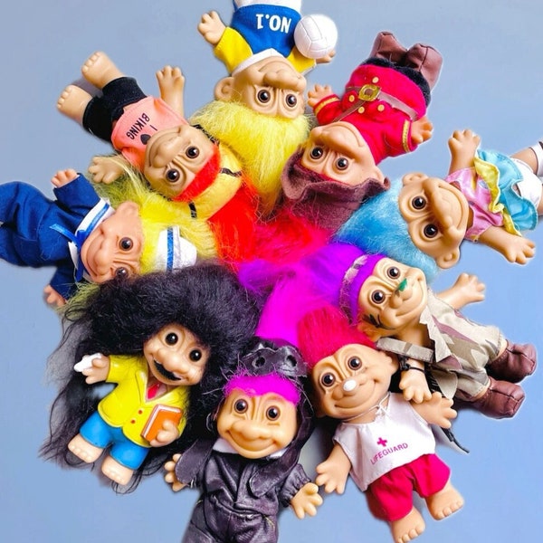 90's Russ Trolls, CHOOSE YOUR OWN, My Lucky Troll, Magical World Of Trolls Nostalgic 90’s Toys