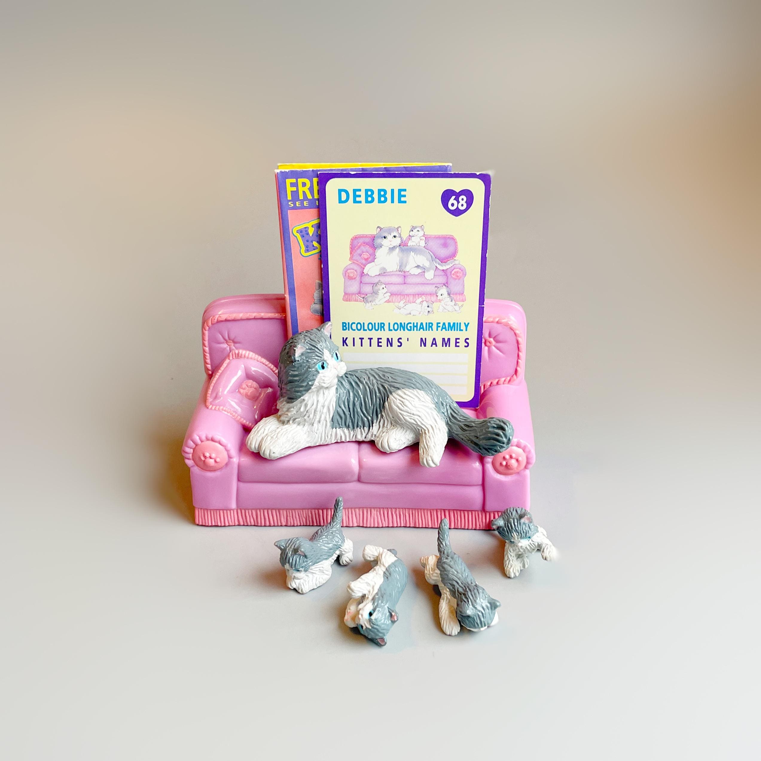 Kitty in My Pocket Cat Family DEBBIE Bi Coloured Long Hair Cat