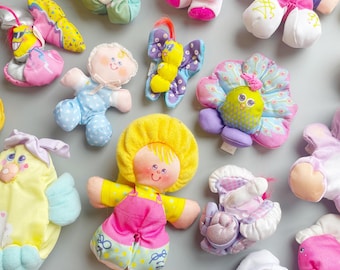 Fisher Price Smooshees, CHOOSE YOUR OWN, Vintage 80's Smooshies Dolls, Smoooshees Poppie Puppy, Accessories etc. Retro Squishy Toys
