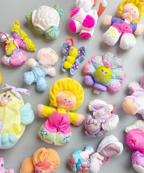 Fisher Price Smooshees, CHOOSE YOUR OWN, Vintage 80's Smooshies Dolls, Smoooshees Poppie Puppy, Accessories etc. Retro Squishy Toys