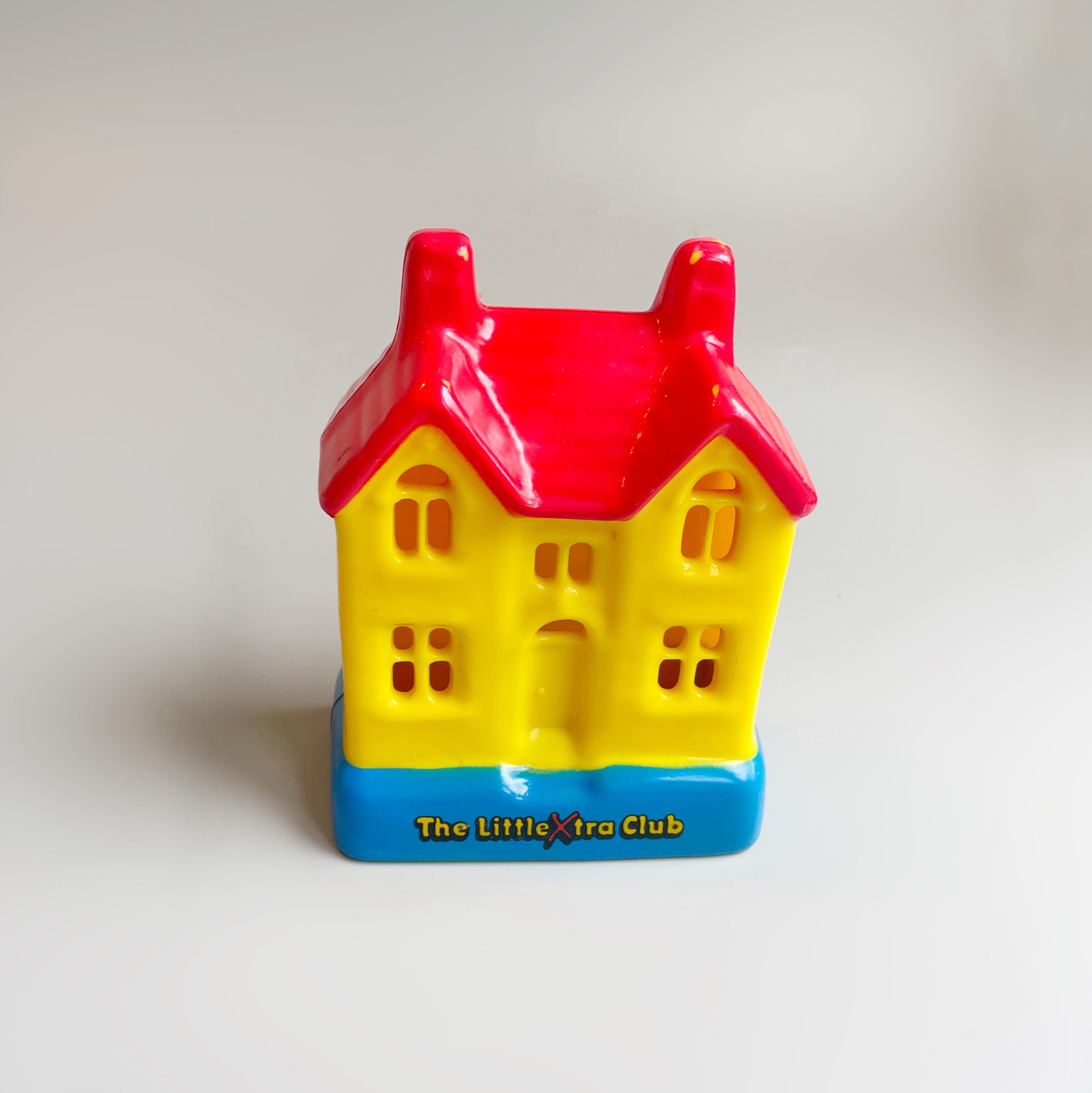 Vintage 90's Money Box, Little Extra Club Halifax Plastic Red