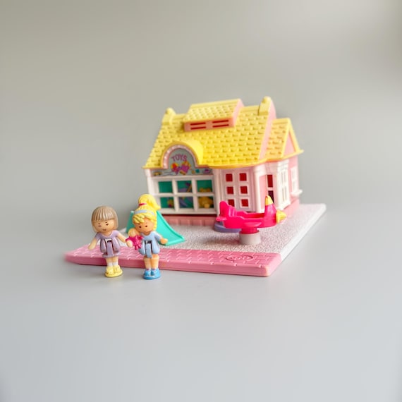 Casas De Juguetes De Los 90s Casa De Muñecas En Madera Azulina