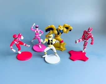 Mighty Morphin Power Rangers 1995 Saban Mini Figures, CHOOSE YOUR OWN, Retro 90's Power Rangers Figures, Lord Zedd, White Ranger Tommy