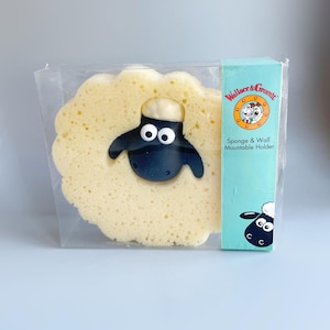 Shaun The Sheep Sponge And Holder, Shaun The Sheep Vintage Aardman Animation Wallace Gromit Merchandise Boxed