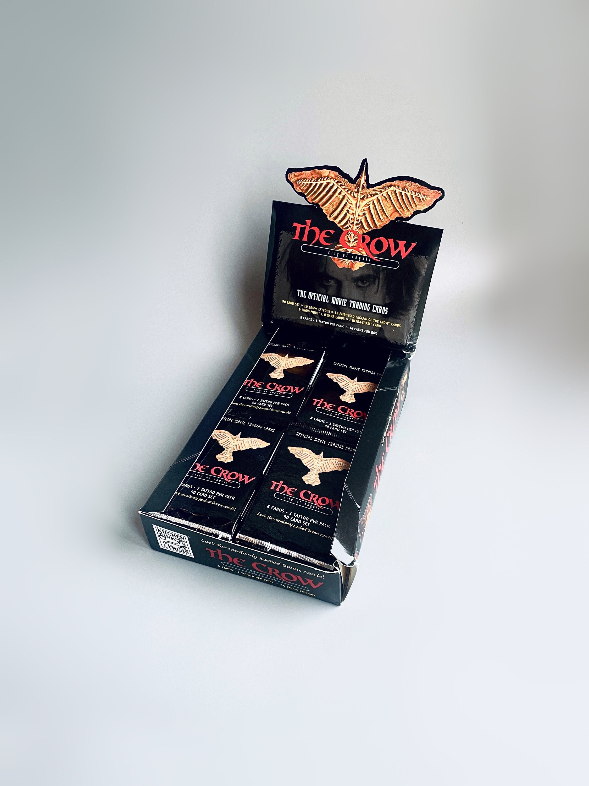 The Crow Trading Cards, the Crow City of Angels Film 1996 Sealed