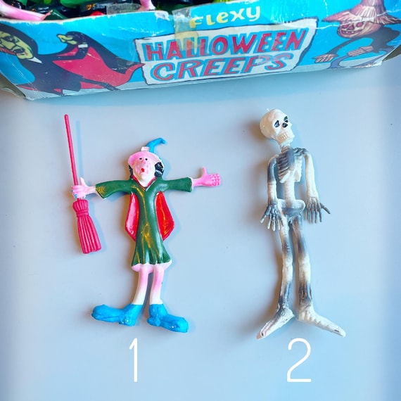 Vintage Halloween Bendy Figures, CHOOSE YOUR OWN, 70's 80's Toy