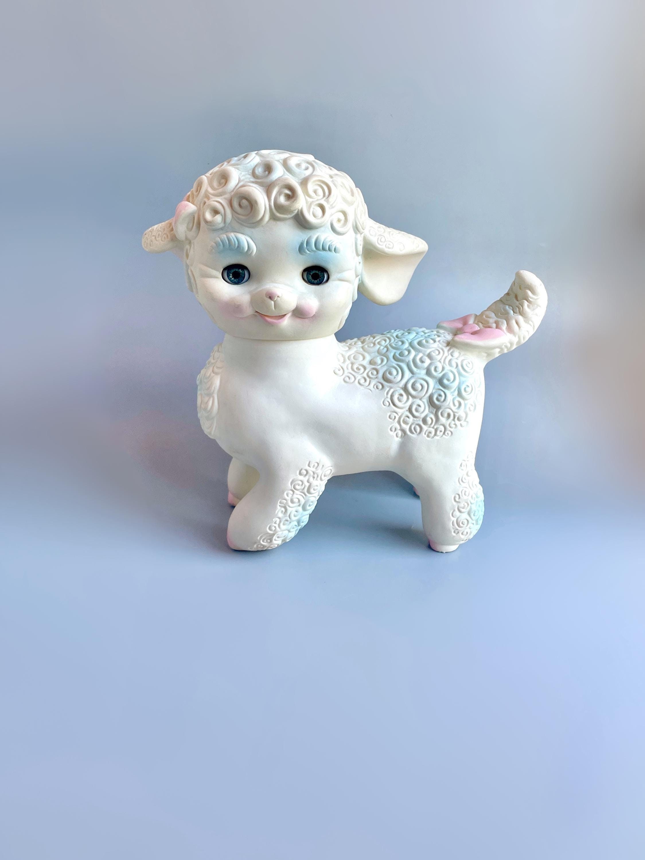 Edward Mobley Lamb Squeak Toy, Arrow Rubber Kitsch Lamb Squeaker