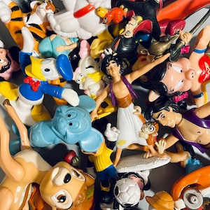 Small Disney Figures | CHOOSE YOUR OWN | 90&#39;s Pvc Disney Figures, Aladdin, Bambi, Mickey Mouse Cars