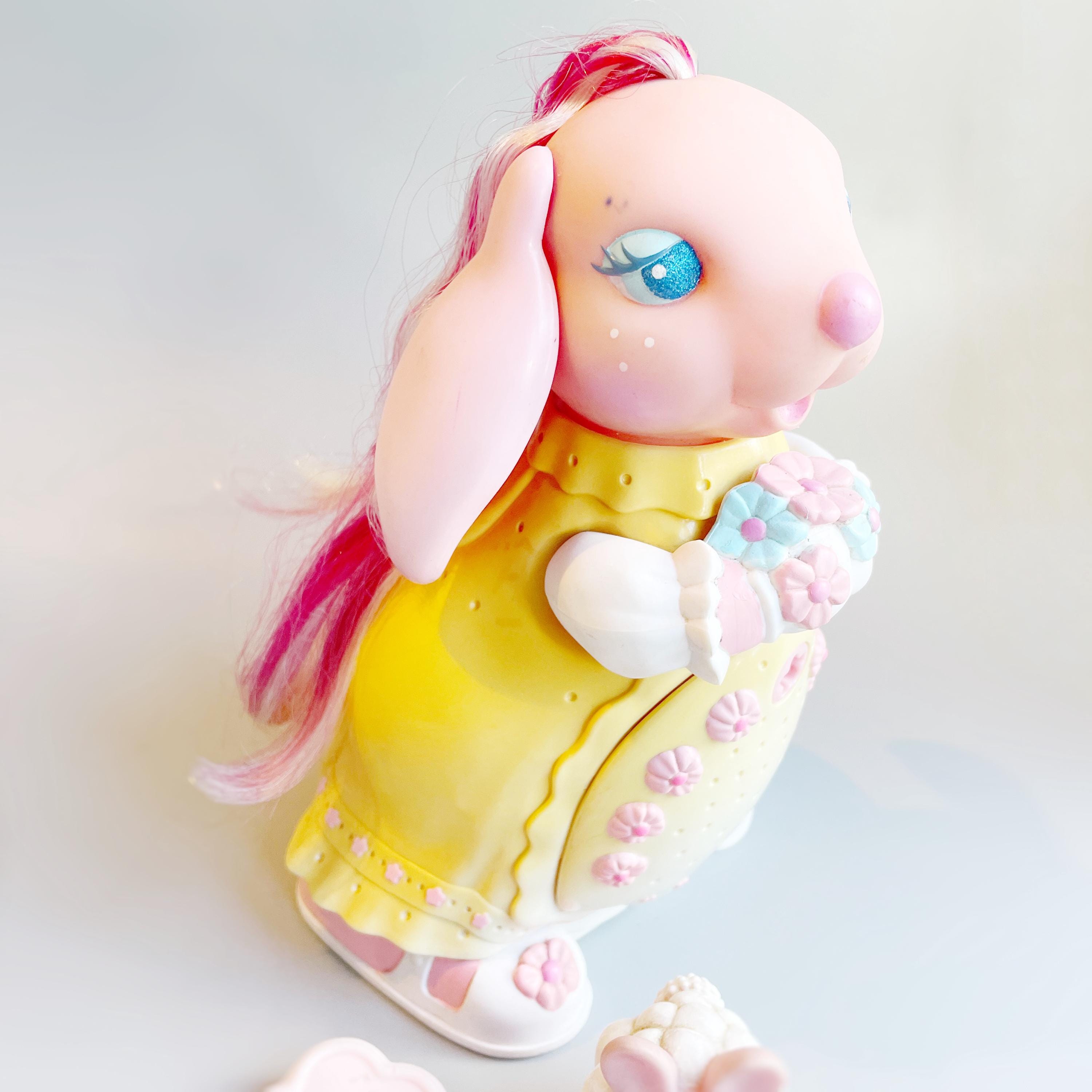 Keypers Toys Keypers Joyful Rabbit, Vintage Tonka Keypers Pink Rabbit With Bowtie ...