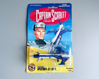 Captain Scarlet Spectrum Jet Liner MOC, Carded Captain
