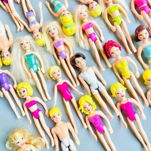Fashion Polly Pocket 2000&#39;s Figures, CHOOSE YOUR OWN, Vintage Y2K  Polly Pocket Mattel Jointed Polly Dolls 3.5&quot; Large Polly Pocket Hair