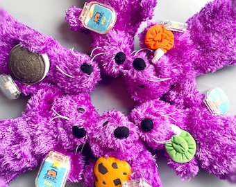 Pip & Pop Oso en la Gran Casa Azul Nutrias, ELIGE LA TUYA, Peluche de nutria morada, Peluche de oso Jim Henson Y2K en la Gran Casa Azul StarBean