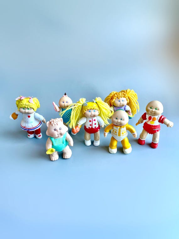 Cabbage Patch Kids Figurine, Jointed 3.4” CPK Plastic Figurine