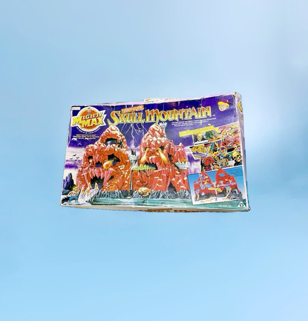 Mighty Max Skull Mountain BOXED, Mighty Max Set in Box, 90's Boys Toys