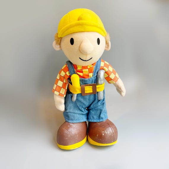 Peluche de Bob el Constructor, peluche grande vintage nacido para