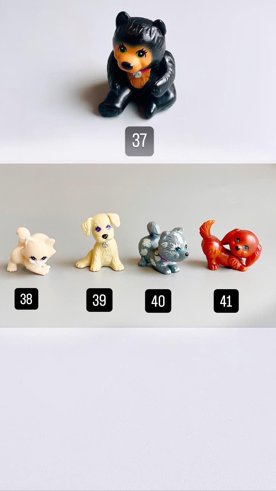 90年代のリトルペットショップのフィギュア、自分で選ぼう