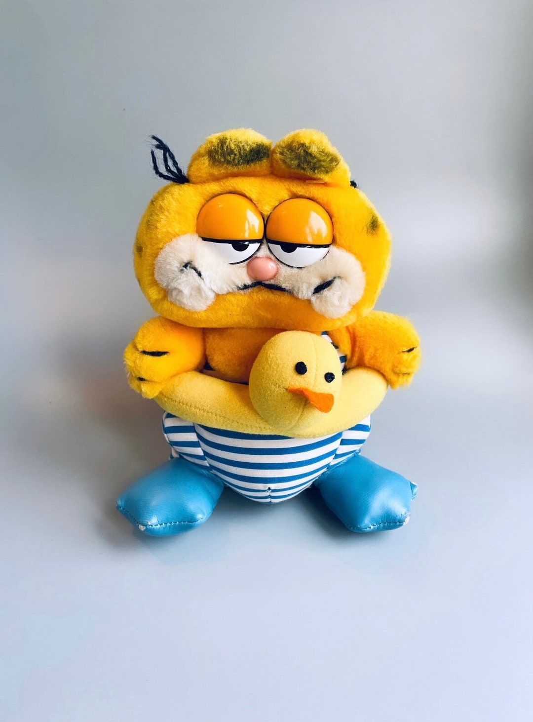 【訳あり】 ヴィンテージ アヒルの ぬいぐるみ スイミング ガーフィールド ぬいぐるみ