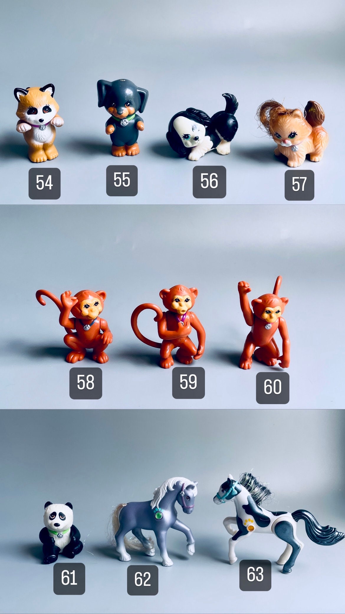90年代のリトルペットショップのフィギュア、自分だけの