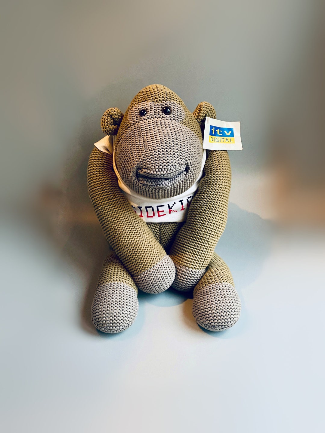 ITV Monkey Sidekick Large 50cm Knitted Monkey ITV PG Tips Etsy