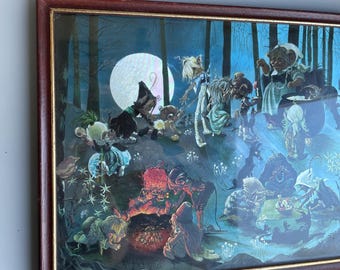 Vintage Foil Dufex Framed Art Print, Janet Anne