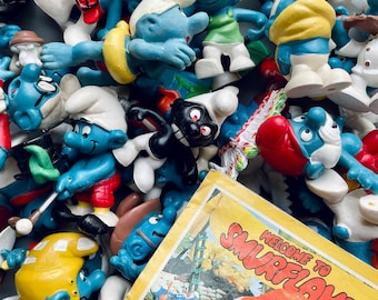 Peyo Smurf Figurines, Vintage Bully Smurfs, Peyo 70's 80's Smurf Figurines