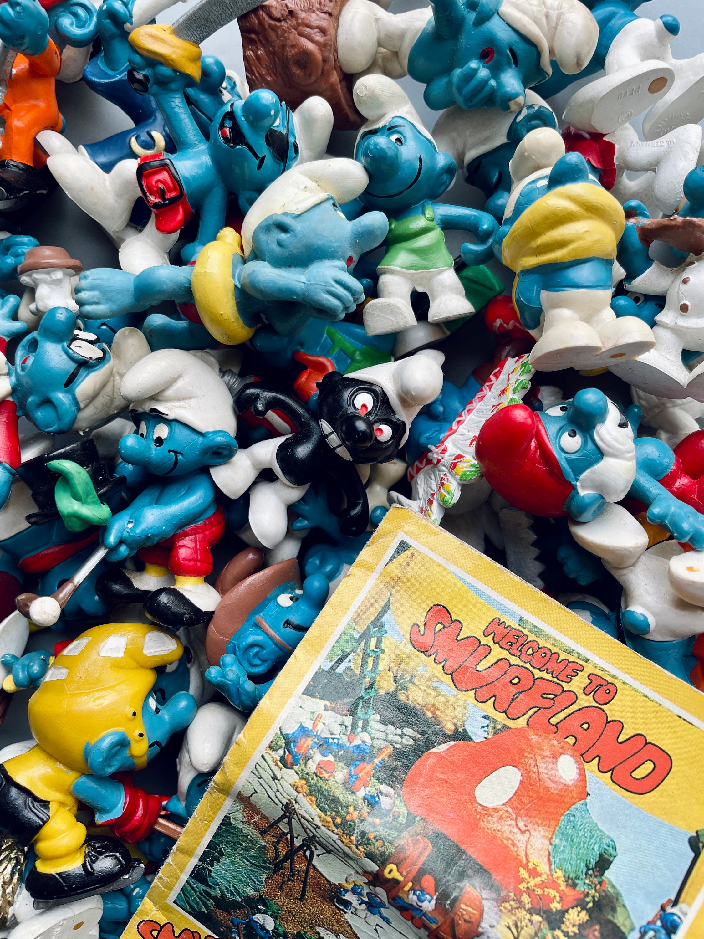 Peyo Smurf Figurines, Vintage Bully Smurfs, Peyo 70's 80's Smurf Figurines  