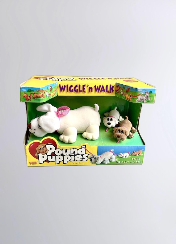 Pound Puppies Wiggle N Walk, Boxed Vintage Pound Puppies 90's