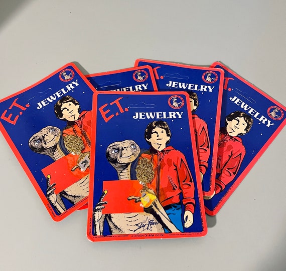 E.T. グッズ、オリジナルパッケージ入りヴィンテージ E.T. ネックレス 