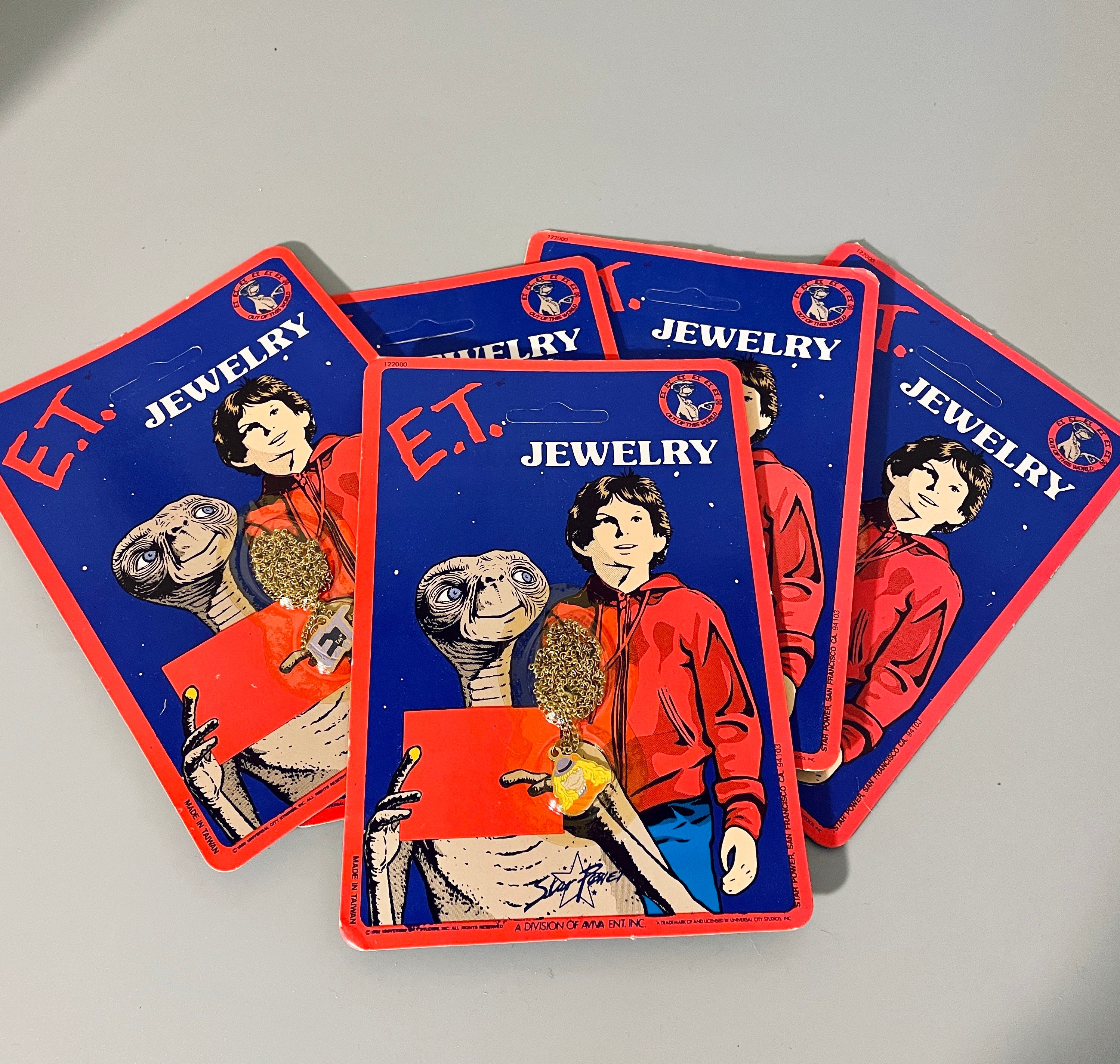 E.T. グッズ、オリジナルパッケージ入りヴィンテージ E.T. ネックレス 