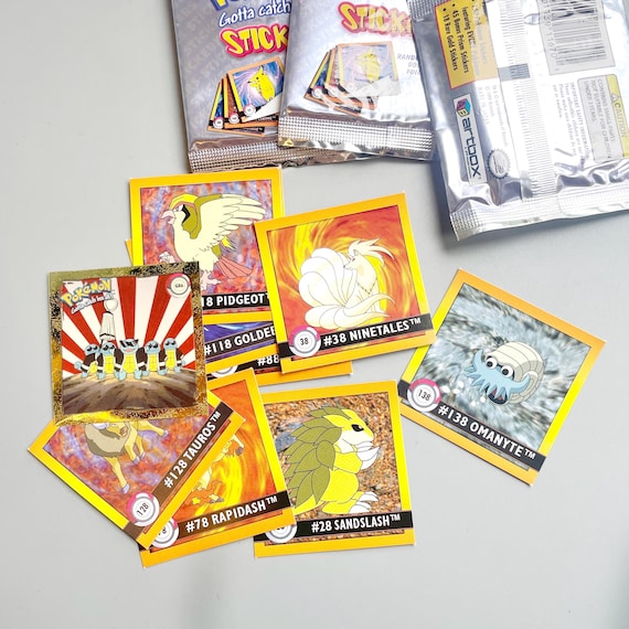 Pokemon Sealed Sticker Packs, 1999 Pokemon Artbox Square Stickers Sealed  Packets 90's Notalgia Original Pokemon First Gen - Etsy