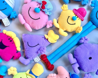 McDonald&#39;s Mr Men Plush Toys, CHOOSE YOUR OWN 1999 / 2000 Retro McDonald Mr Men Plushies, 90&#39;s Retro Happy Meal Toys Y2K