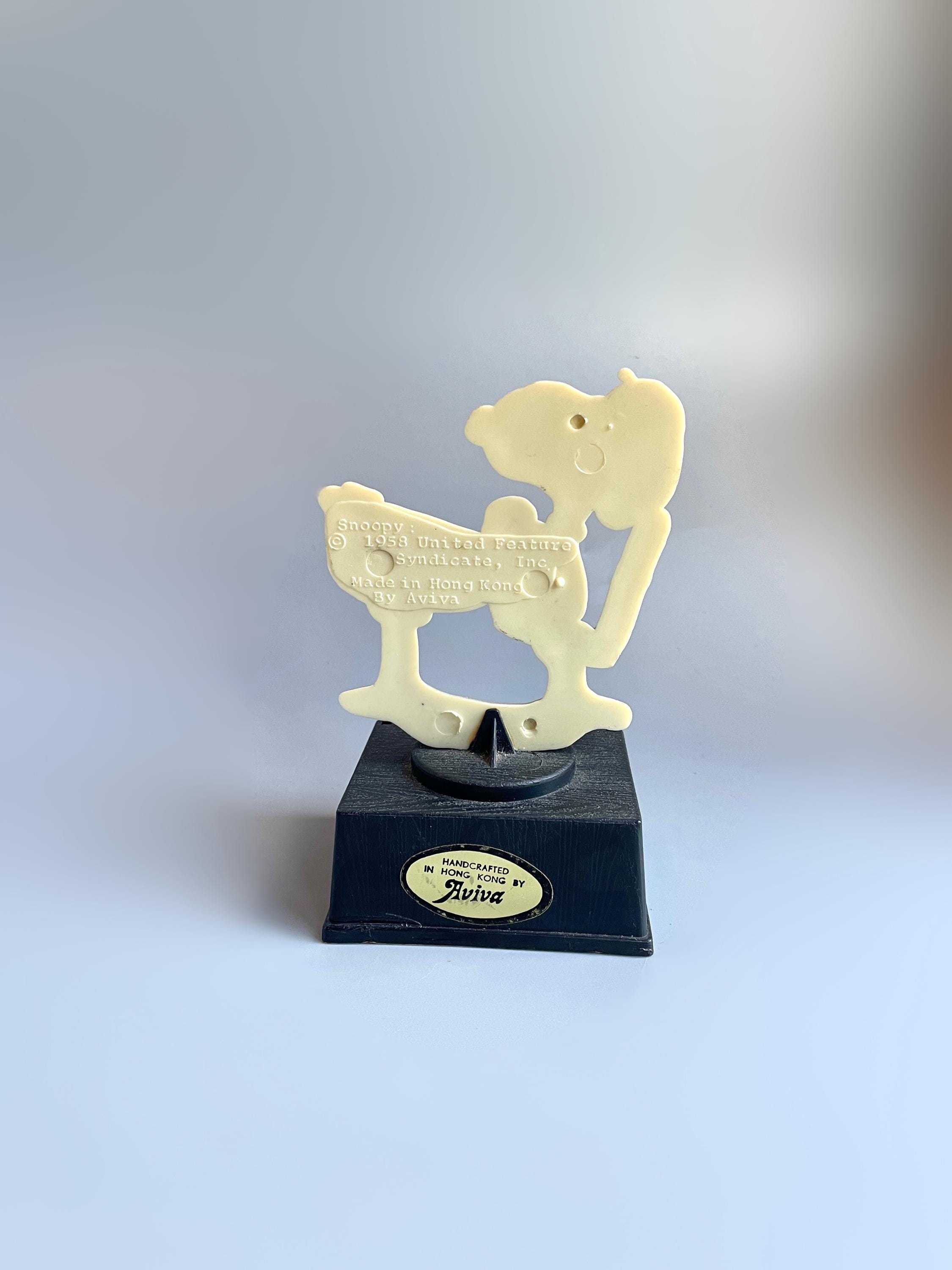 SNOOPY　スヌーピー　TROPHY トロフィー　40周年　1990年 SNOOPY TROPHY VINTAGE, Peanuts Gang Handcrafted by Aviva in