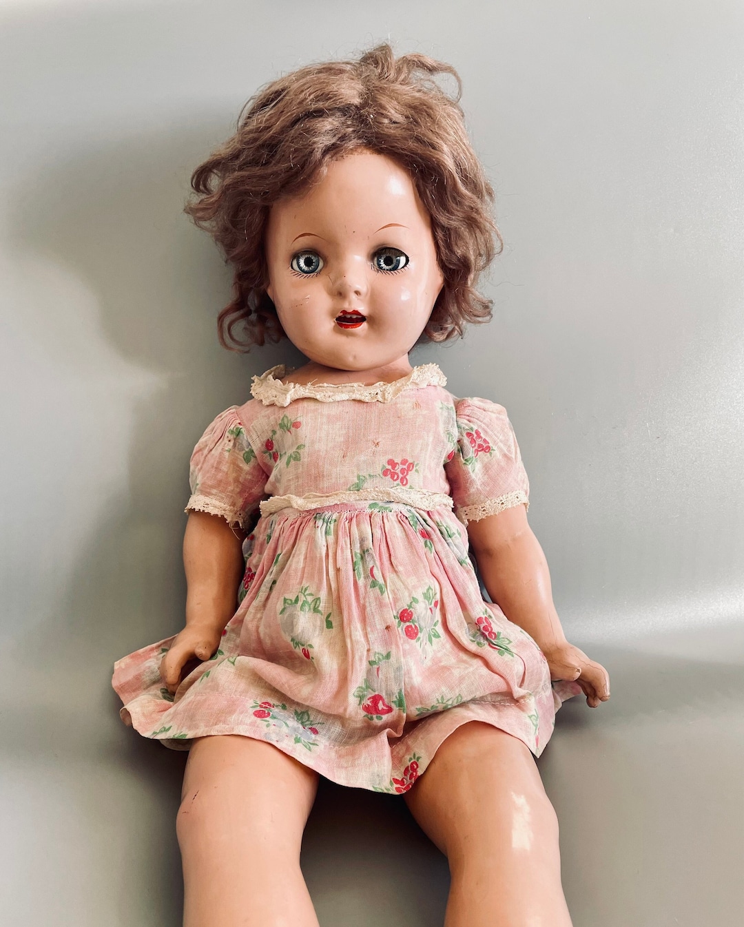 Antique Ideal Doll Ginger Vintage Composition Doll 1930s Etsy